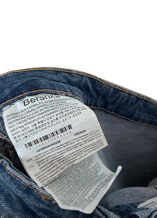 Синя джинсова спідниця міні bershka 10