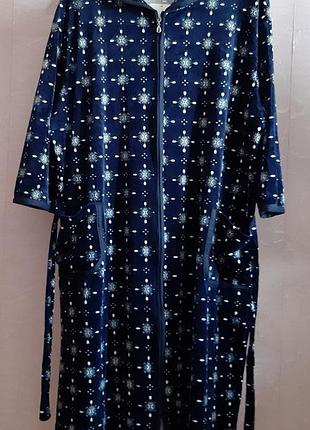 Халат велюровый женский