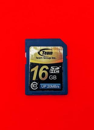 Карта памяти флеш sd hc 8 gb team 10 class