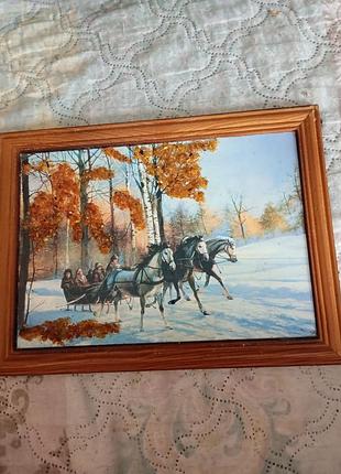 Картина с янтарём.