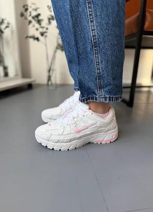 Nike p-6000 white pink
