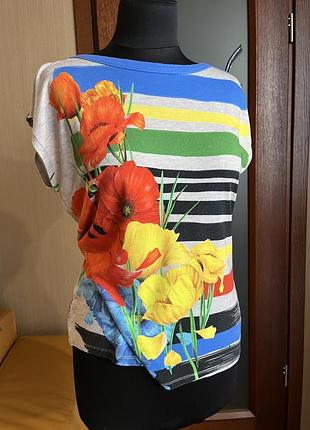 Desigual футболка яскрава віскоза