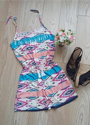 Летний комбинезон на резинке