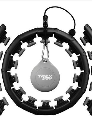 Хулахуп trex sport tx-010chh массажный с утяжелителем черный