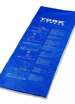 Килимок для вправ двосторонній york fitness