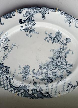 Антикварное блюдо hanley staffordshire england 1895 год ❤️