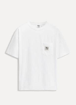 Біла футболка zara , футболка зара