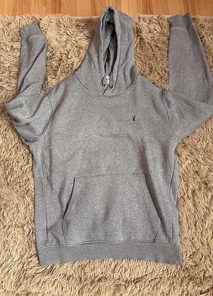 Сірий чоловічий брендовий худі 8