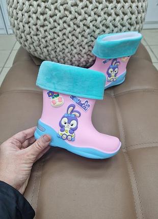 Дитячі гумові чоботи bbt чобітки для дівчинки