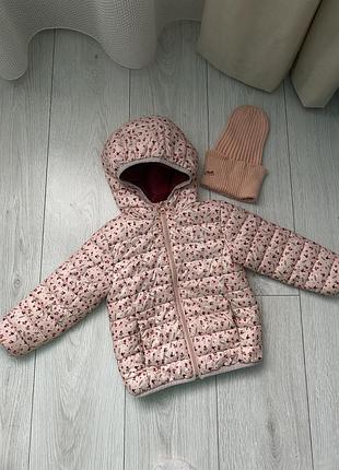 Демісезонна куртка курточка в квітковий принт з квітковим принтом куртка в квітах з квітами весняна куртка