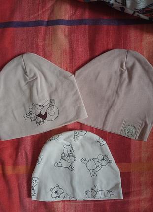 Шапка тоненькая десней 3-6 мес