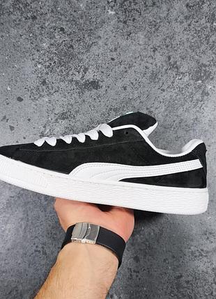 Puma suede xl black white 5