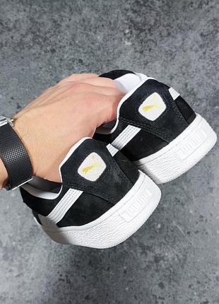 Puma suede xl black white 2