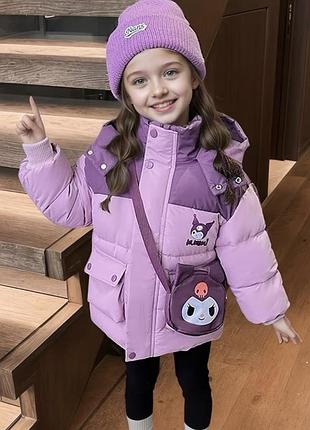 Куртка куромі з сумочкою зима