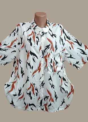 Блуза / сорочка батал 💯% вискоза.