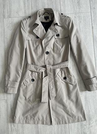 Пальто тренч xs плащ