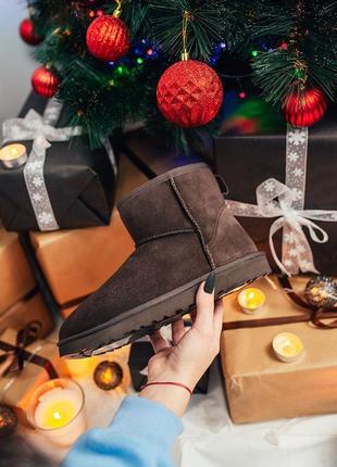 Мужские угги ugg classic mini chocolate