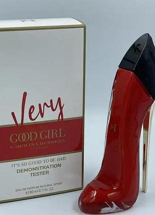 Тестер carolina herrera very good girl 80 ml тестер оригинала