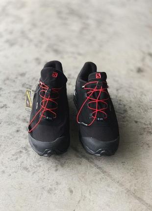 Мужские кроссовки salomon fury 3 black / red7 фото