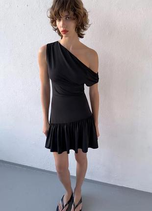 Коротка сукня жіноча чорна zara new