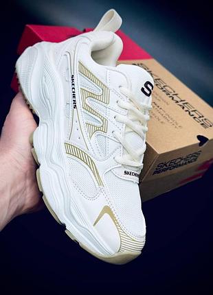 Skechers performance унисекс осенние белые кроссовки/ унисекс весеннее бельё кроссовки/ в размерах 35-44