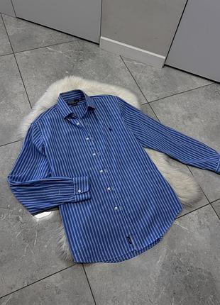 Сорочка ralph lauren синя в полоску