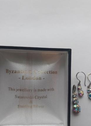 Казковий комплект вінтажний срібло і кристали swarovski.вінтаж.2 фото