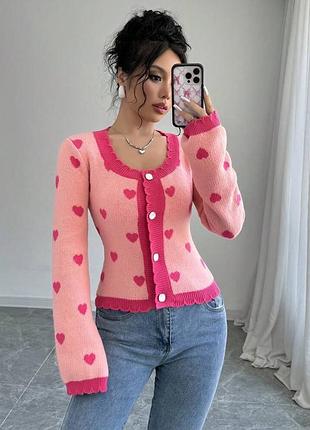 Кардиган в сердечка shein 6