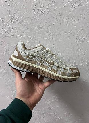 Nike p-6000 beige white