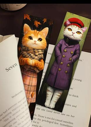 Закладка для книг коты