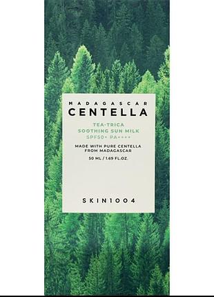 Skin1004 madagascar centella tea-trica soothing sun milk spf50+ pa++++
