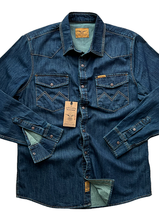 Сорочка чоловіча джинсова montana tintl, темно-синій
