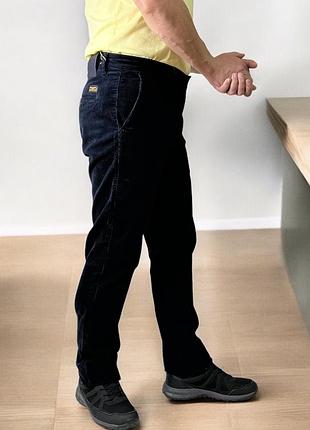 Чоловічі штани montana тенмно-синій мікро-вільвет