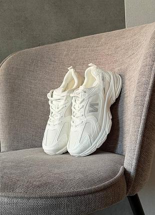 Кроссовки женские / мужские молочные из эко кожи осенние весенние летние