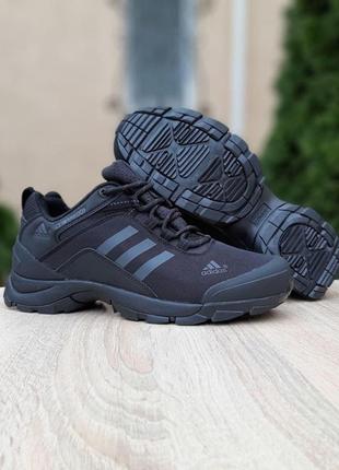 Мужские кроссовки adidas climaproof низкие чёрные с серым