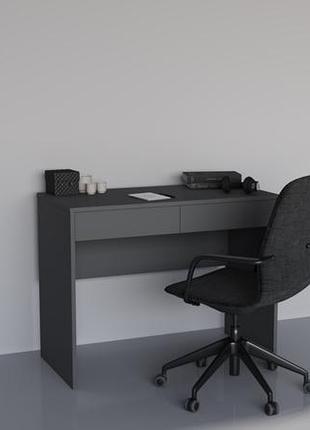 Письменный стол young a, лдсп, антрацит, 100x50x78.6 см, современный рабочий стол для дома и учебы 2