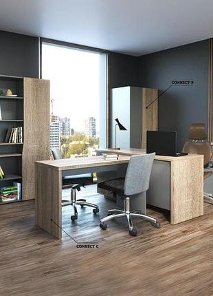 Комод connect d 170x90x42 см дуб сонома трюфель + антрацит лдсп современный 2