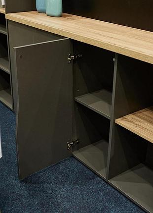Комод connect d 170x90x42 см дуб сонома трюфель + антрацит лдсп современный 7