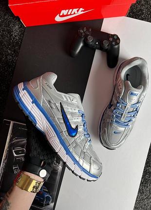Мужские кроссовки nike p-6000 m silver blue