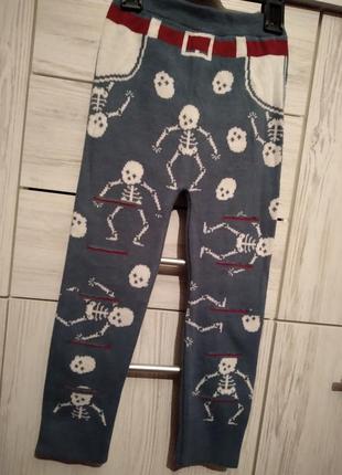 Крутые зимние штаны/подштаники/гамаши со скелетами gunsan.