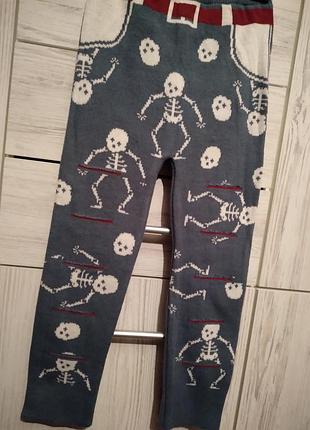 Крутые зимние штаны/подштаники/гамаши со скелетами gunsan.