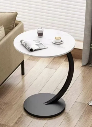 Стильный журнальный столик dash 64224 белый с черным