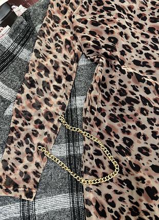 Нова сукня сітка в леопардовий принт 4
