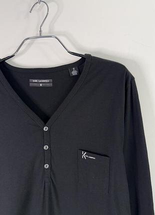 Karl lagerfeld v-neck long sleeve m size 6