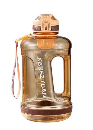 Экологичная оранжевая тритановая бутылка kangzyuan 2200 мл для воды