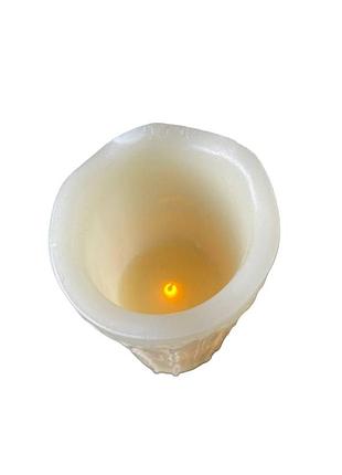 Свічка led 75*200мм з ефектом полум'я. батарейки 4