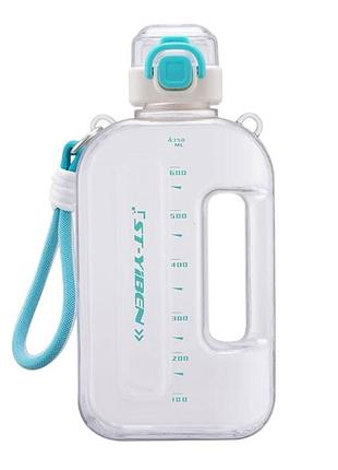 Пляшка st-yiben для води із bpa-free пластику 750 мл. біла