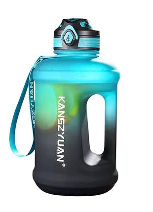 Екологічна синя матова тританова пляшка kangzyuan 2500 мл для води