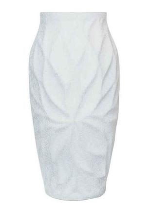 Ваза h-40см білий листя шкіра кераміка тм авангард