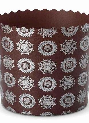 Набір форм для випікання пасок серія №6-срібло (70*78мм) дизайн 2 (5шт/уп) тм украса